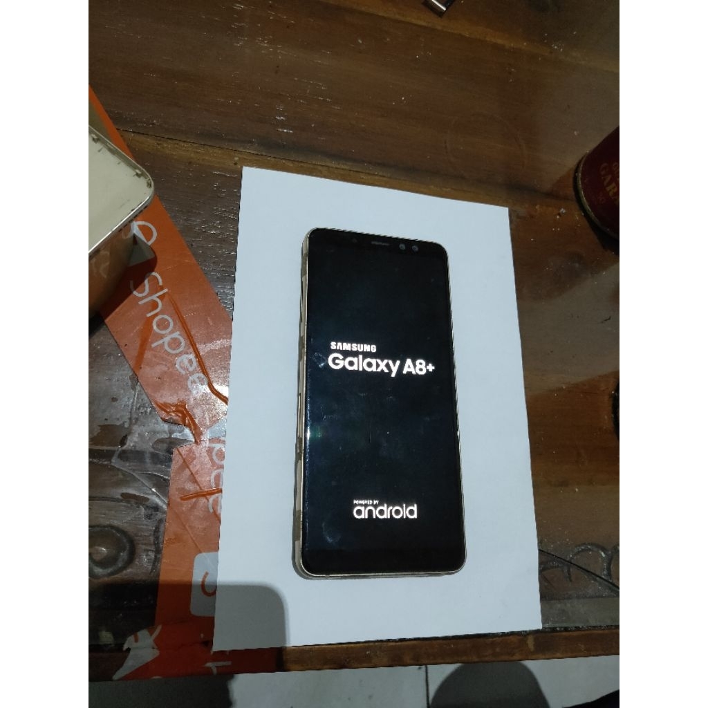 Lcd Samsung a8+ 2018  original copotan tested