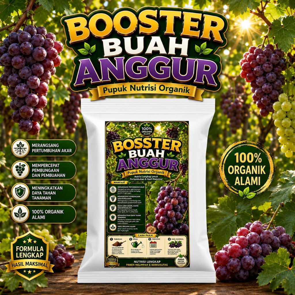 pupuk booster anggur/ booster anggur / 250gram
