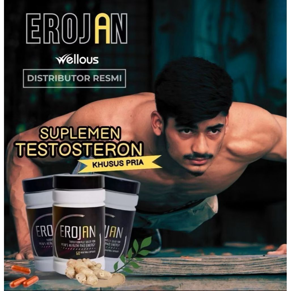 Erojan Official Store Original 100% Kapsul Suplemen Herbal Distributor Resmi Barcode Bpom