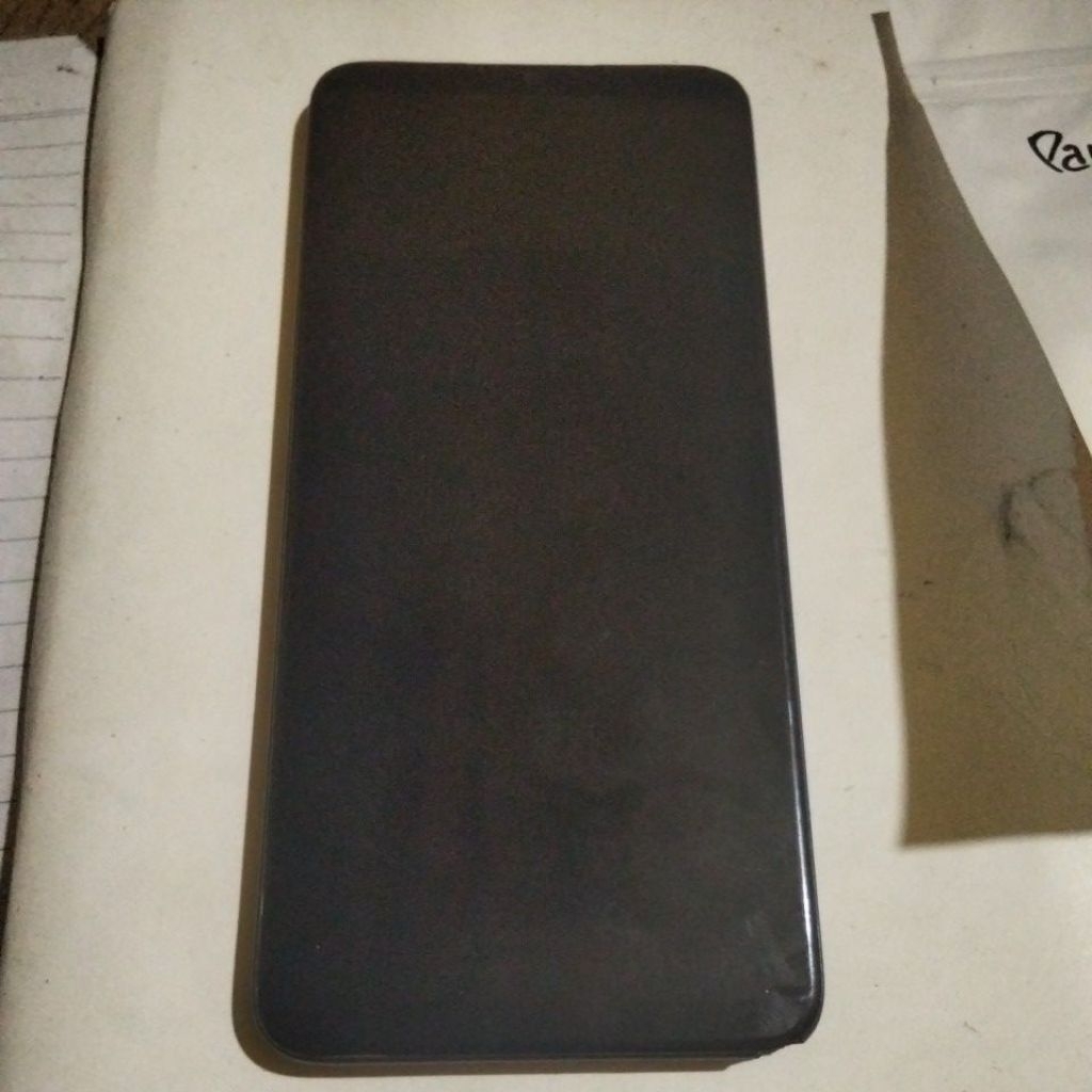 lcd + frame realme 5i second original cabutan