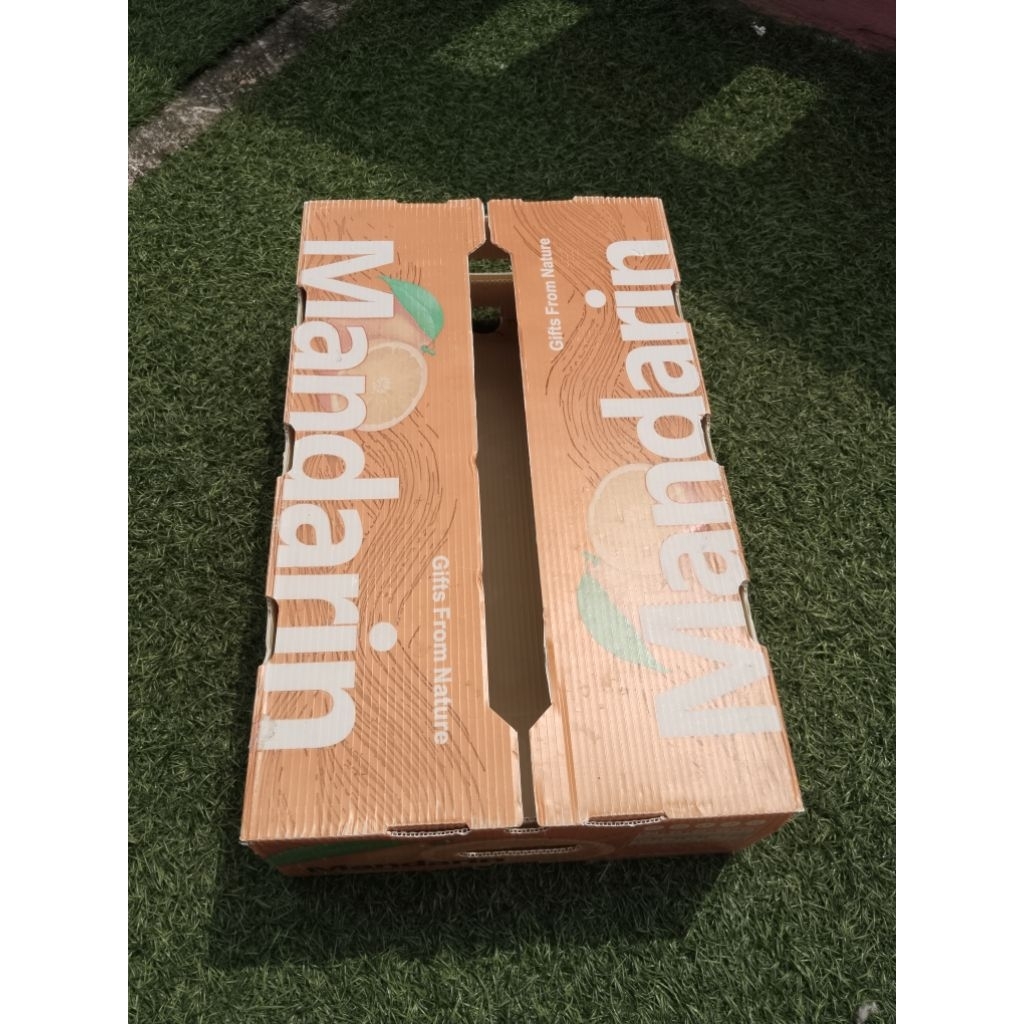 Kardus Bekas Jeruk Mandarin Tebal / Box Fiber Buah Kosong Serbaguna