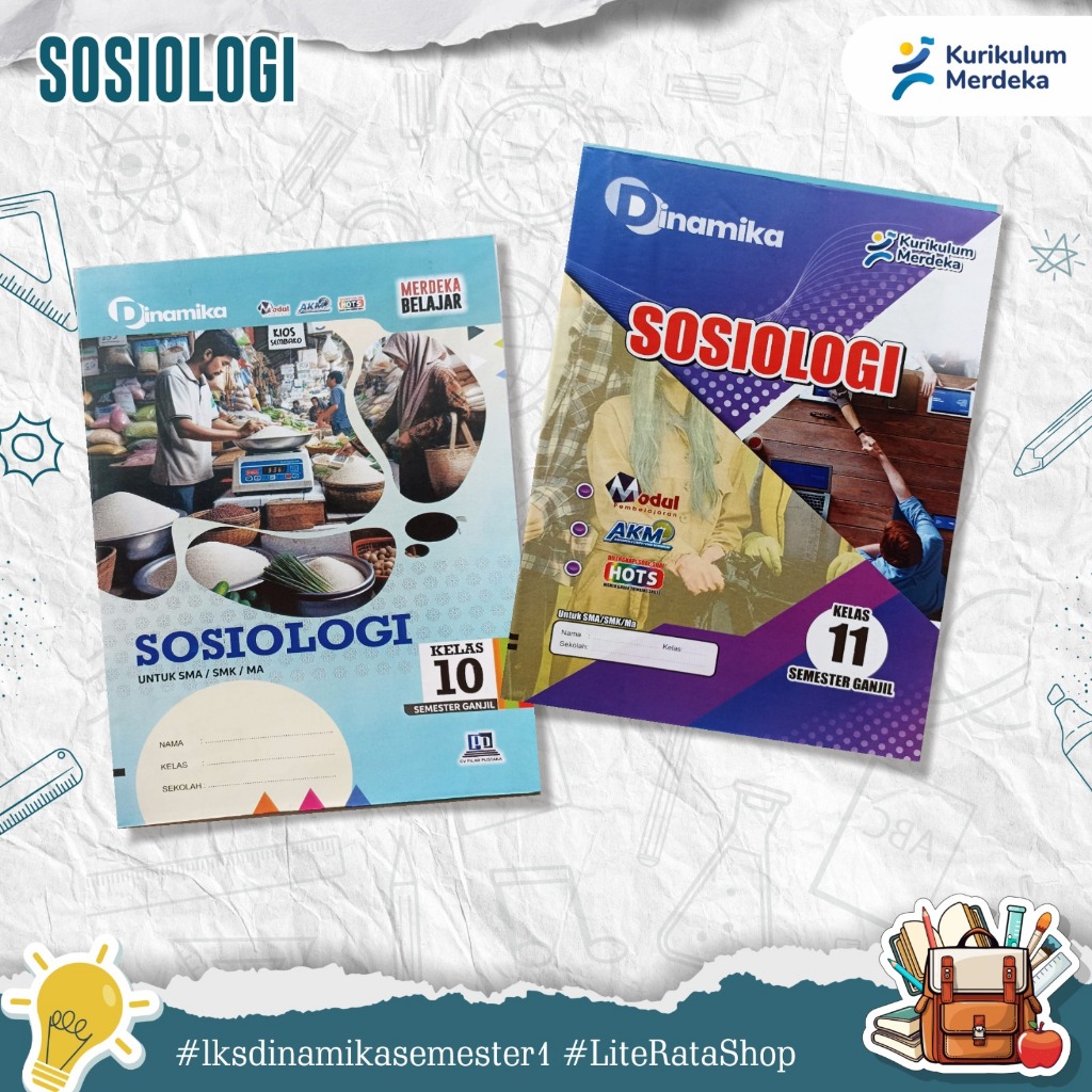 LKS DINAMIKA SOSIOLOGI SMA MA SMK KELAS 10 11 SEMESTER 1 2026-2027 KURIKULUM MERDEKA