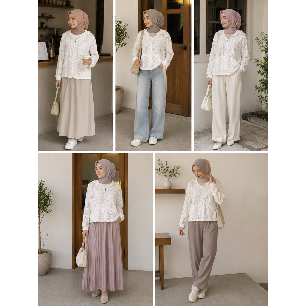 jamet Wanita Vaira dengan Bahan Tencel Lembut dan Desain Elegan