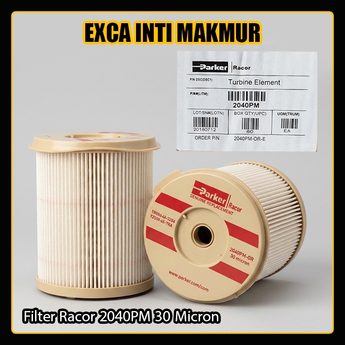 Filter Racor 2040PM Racor 2040 PM 30 Micron Sparepart Alat Berat Excavator