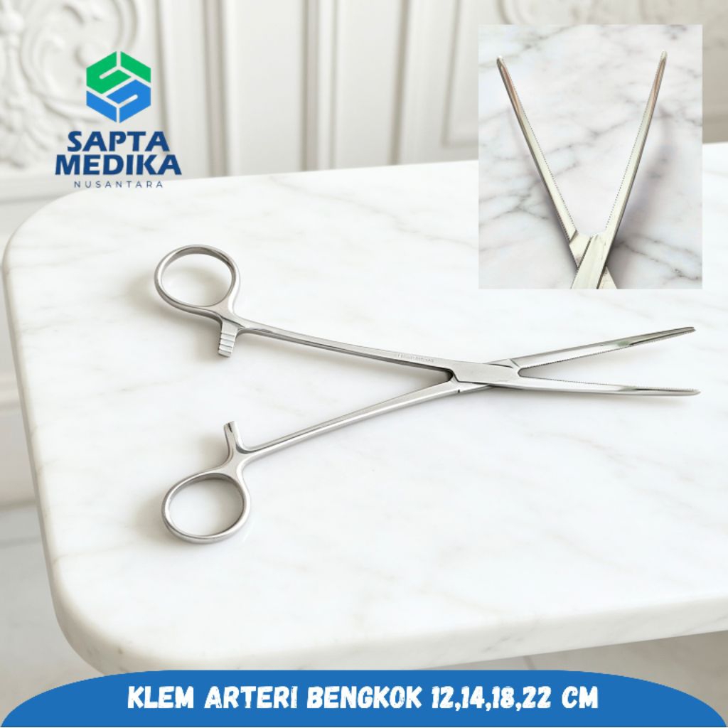 Klem Arteri Bengkok 12,14,18,22cm