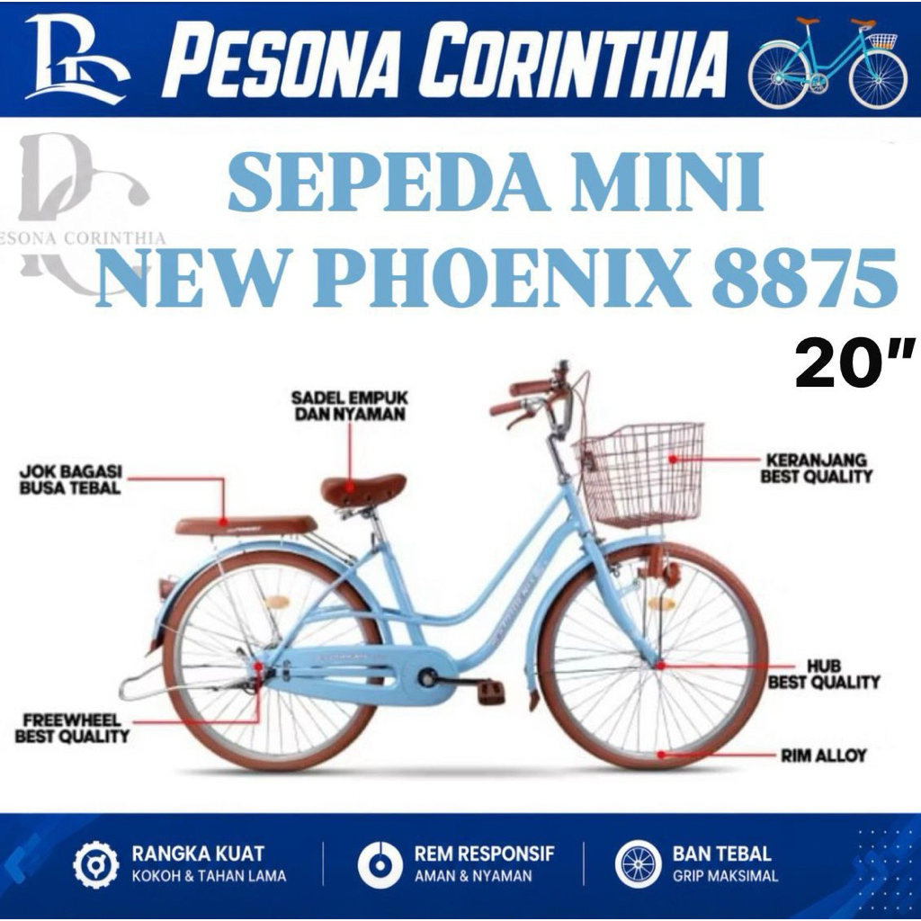 Sepeda mini CTB 20” NEW PHOENIX 8875