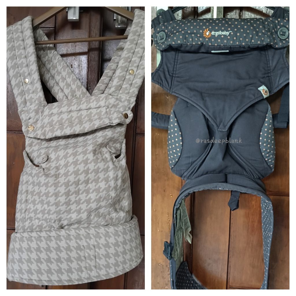 Original Ergobaby 360 4 position Dusty Blue Gendongan M Shape SSC FFO Hadap Depan & Gendongan Hounds
