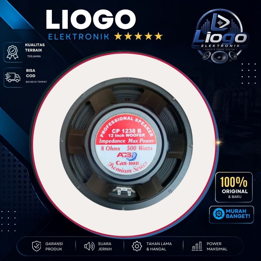 Speaker 12 Inch Woofer Canon 400 Watt Canon 12 inch Woofer SRW 38B Cannon Pro 12 Inch