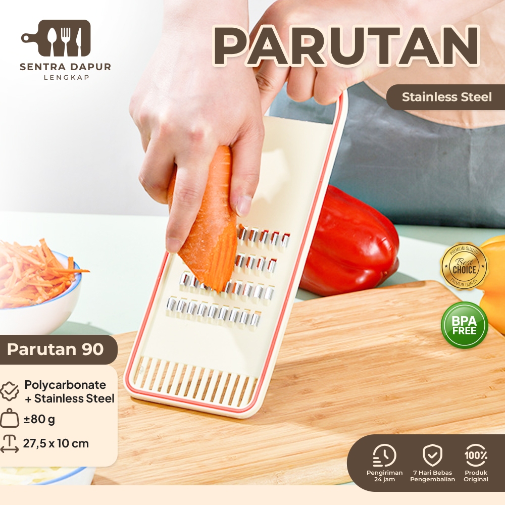 Sentra Dapur Lengkap - Parutan Labu Parut Alat Pemotong Buah Sayur Kentang Wortel 90