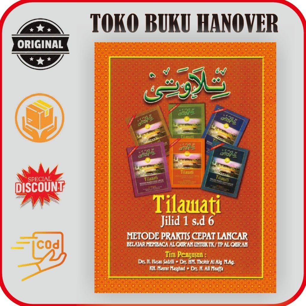 BUKU TILAWATI JILID 1 SAMPAI 6 HARDCOVER SAMPUL TEBAL DAN SOFT COVER SAMPUL TIPIS