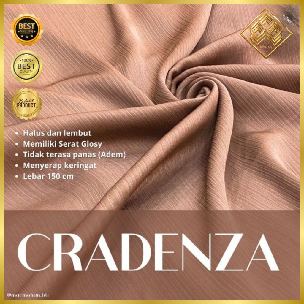 KAIN CRADENZA / CRADENZA PREMIUM / SATIN KRINKLE CRADENZA SILK / KRINKLE MOTIF [TERMURAH]