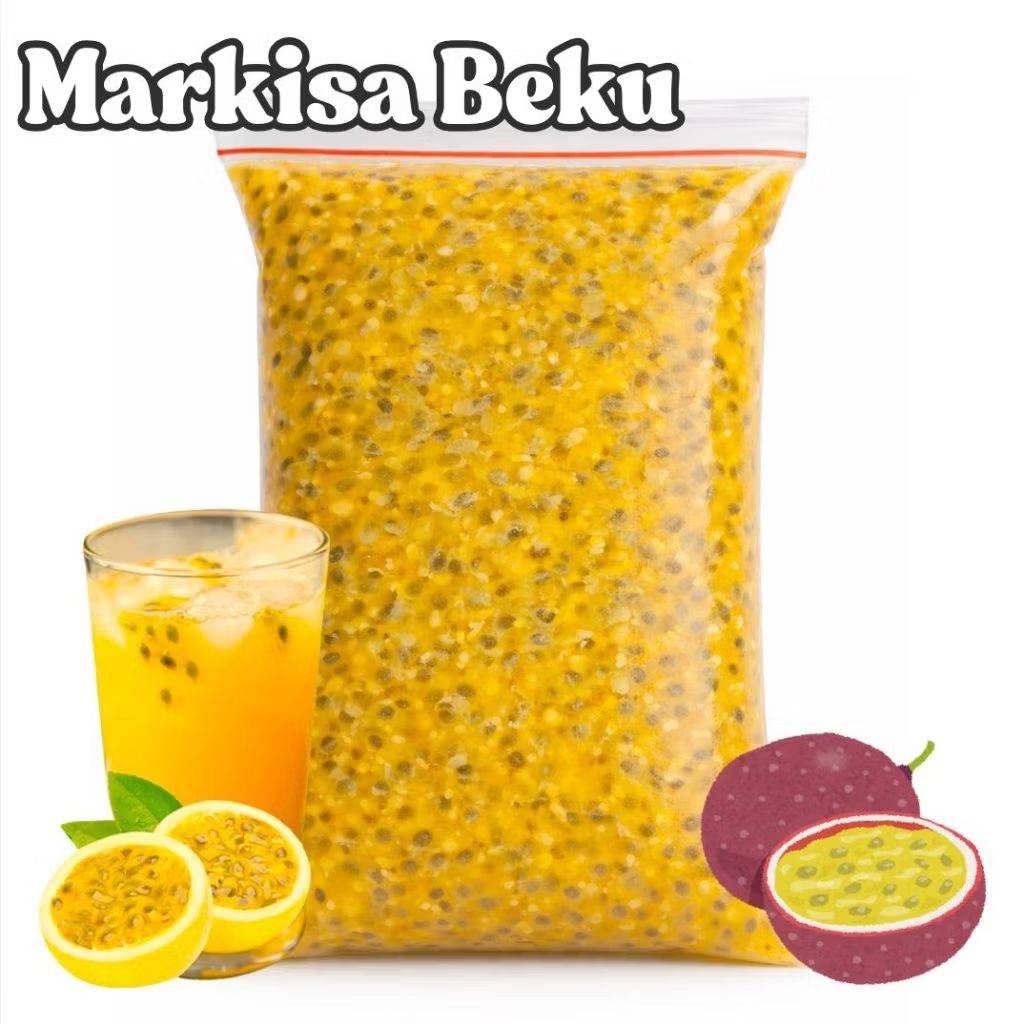 TERBAIK TERMURAHTERSEGAR Markisa Medan Asli Frozen 500gram/ Markisa Biji Medan Beku  Grade A/Markisa