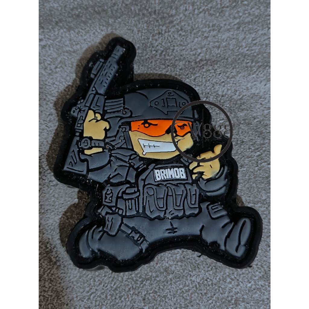 Patch Brimob (Cute Org) - Patch Velcro BRIMOB - Prepetan - Patch Velcro Karet