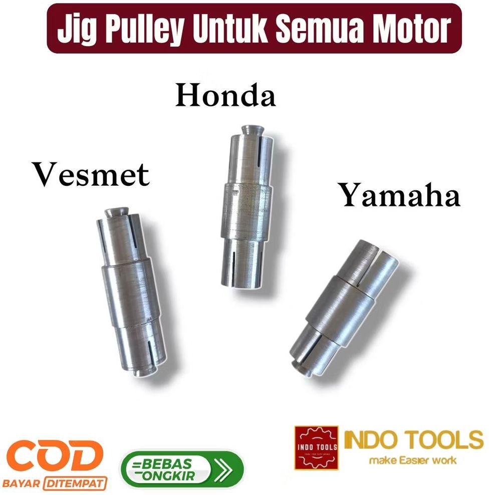 Jig Bubut Pully Motor Matic Presisi | Alat Bantu Mesin Bubut untuk Semua Matic