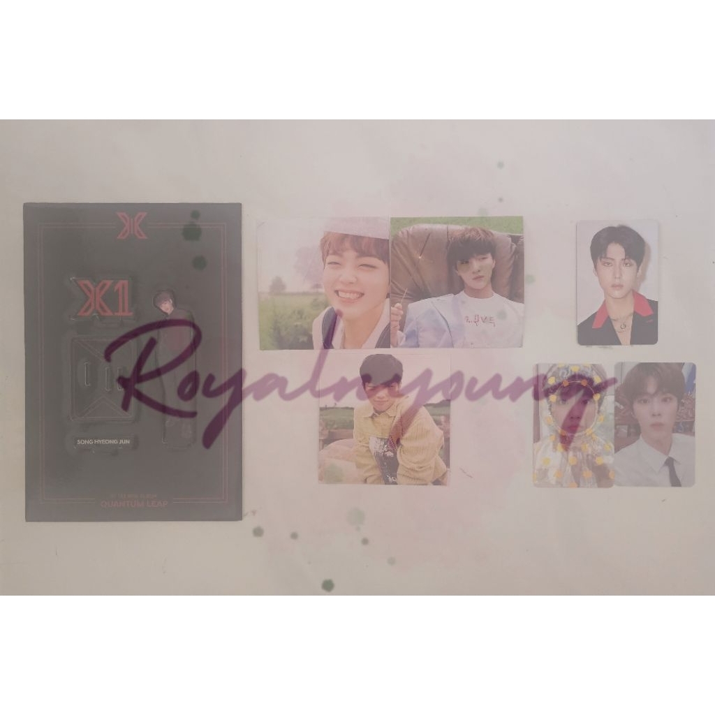 Photocard PC X1 Wooseok Hyeongjun Junho Dongpyo Eunsang