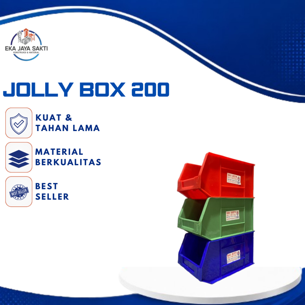 Jolly Box 200 / Keranjang Susun / Keranjang Sparepart / Perkakas Rumah