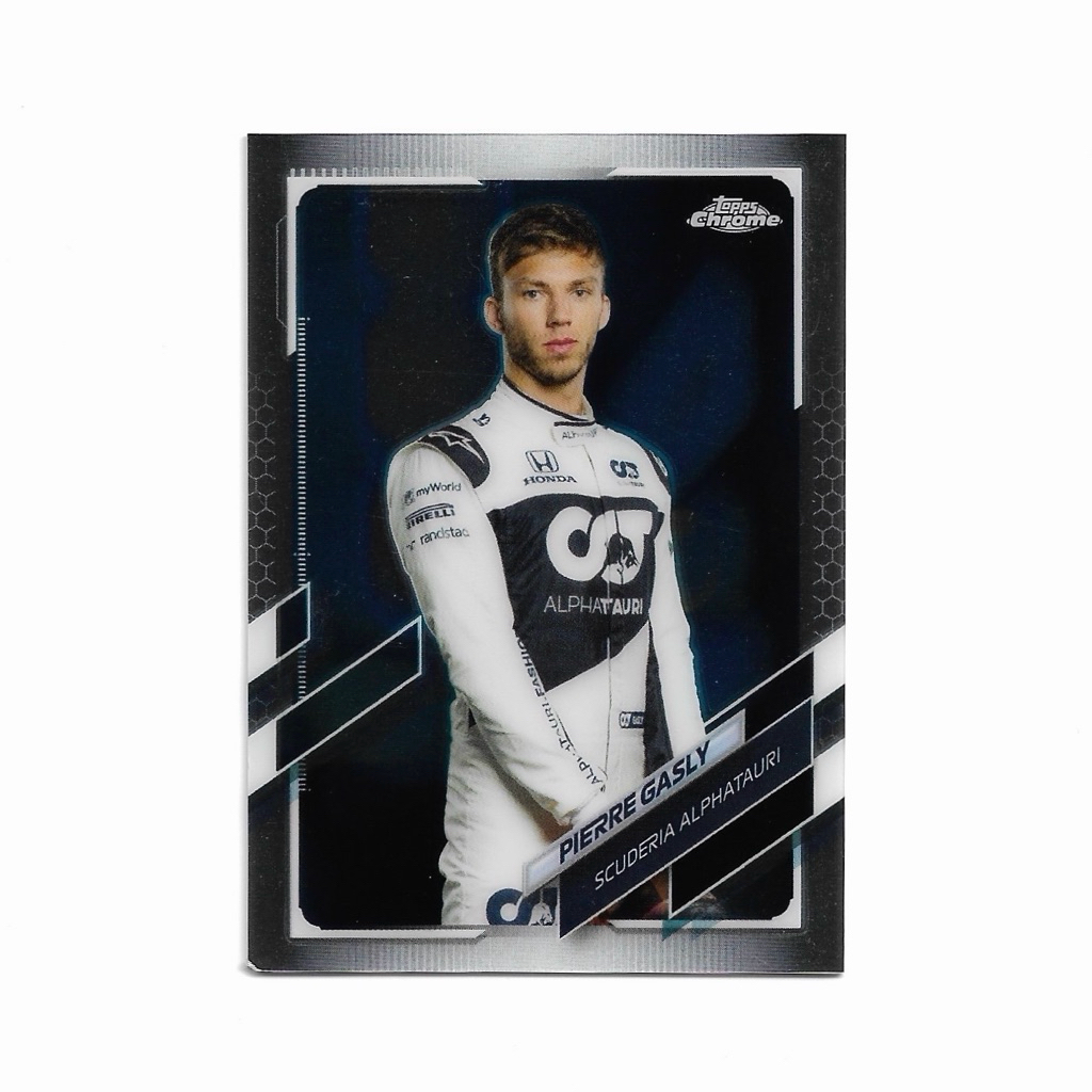 Kartu f1 Topps Chrome (2nd YEAR) - Pierre Gasly (Scuderia Alpatauri) - (2021 TOPPS F1)