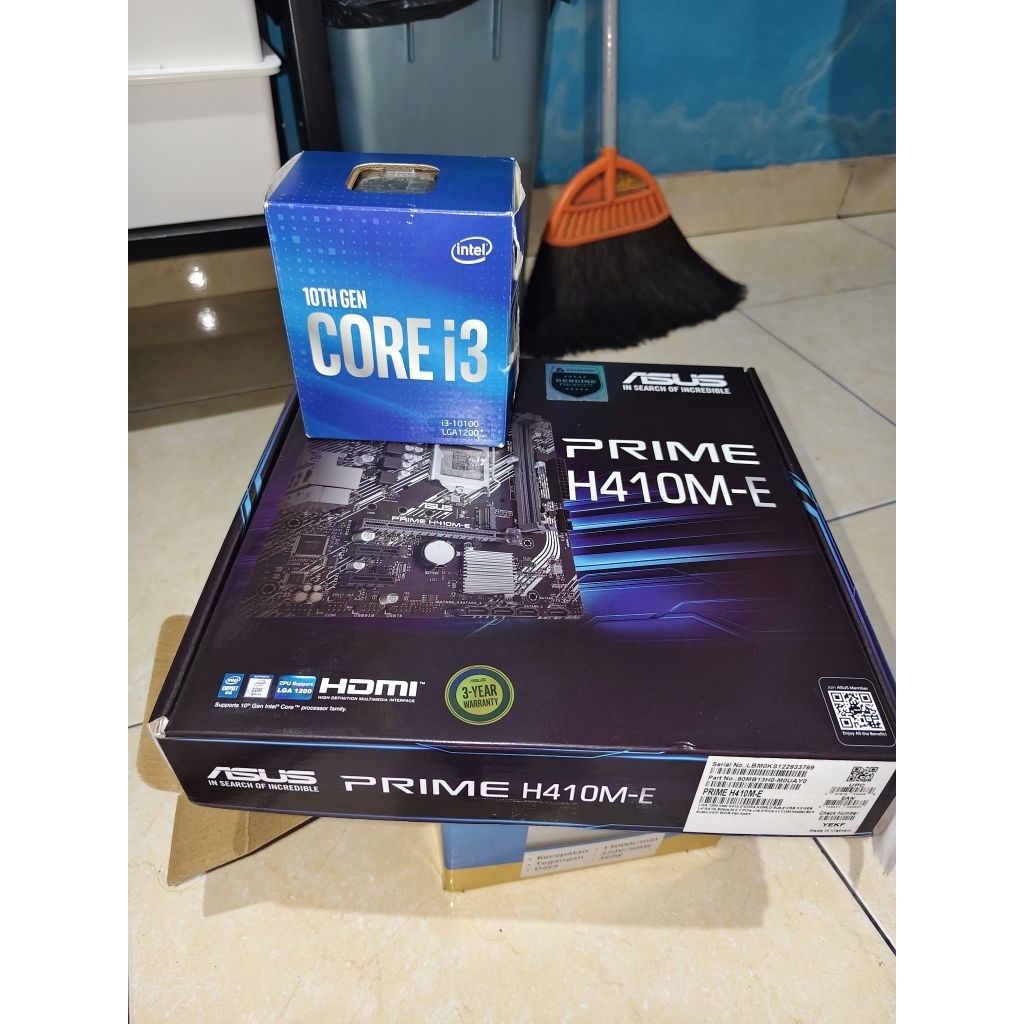 Motherboard ASUS H410M-E + Intel Core i3 Gen 10 (SECOND)