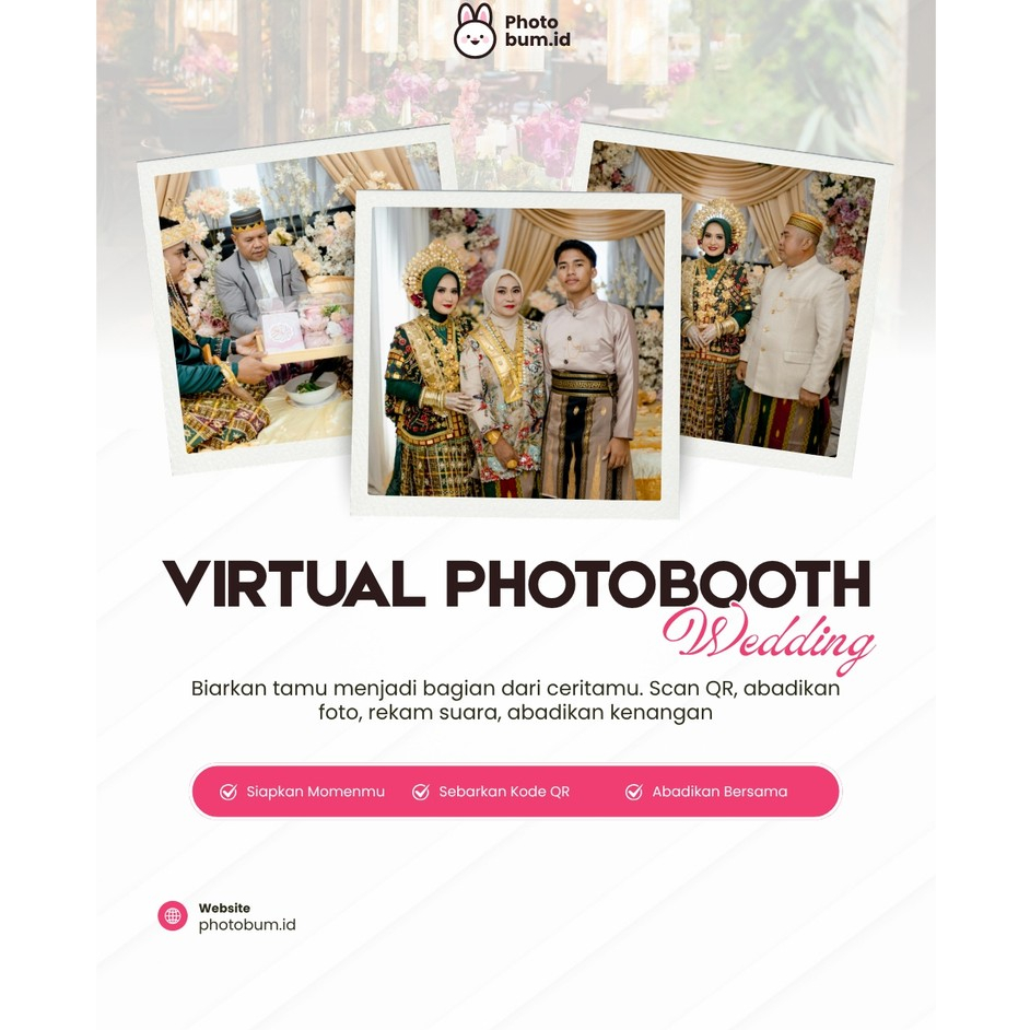 Couple Virtual PhotoBooth Wedding - Photobooth virtual untuk Acara Pernikahan