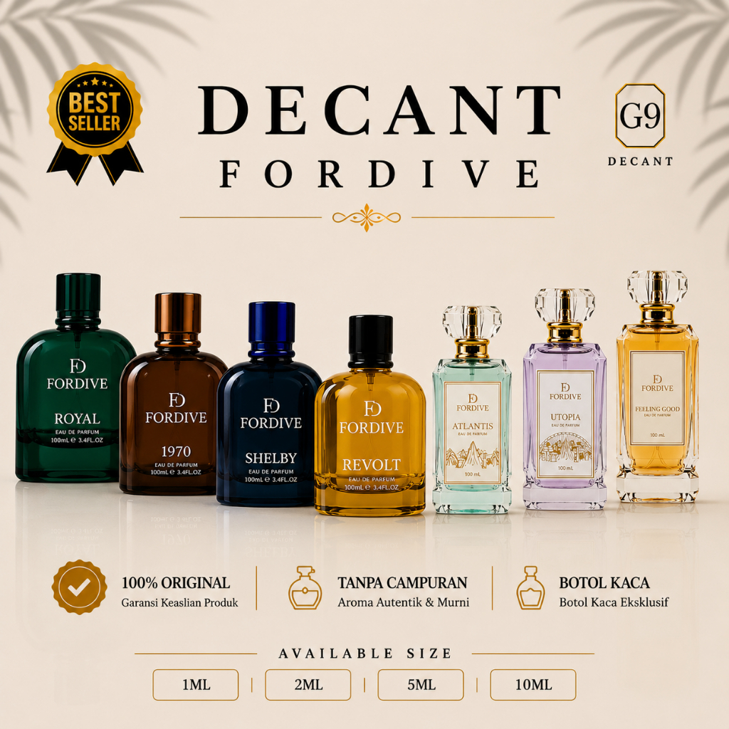 FORDIVE Decant (Share in Jar) -Travel Size FORDIVE Shelby| FORDIVE 1970 | FORDIVE Royal | FORDIVE At