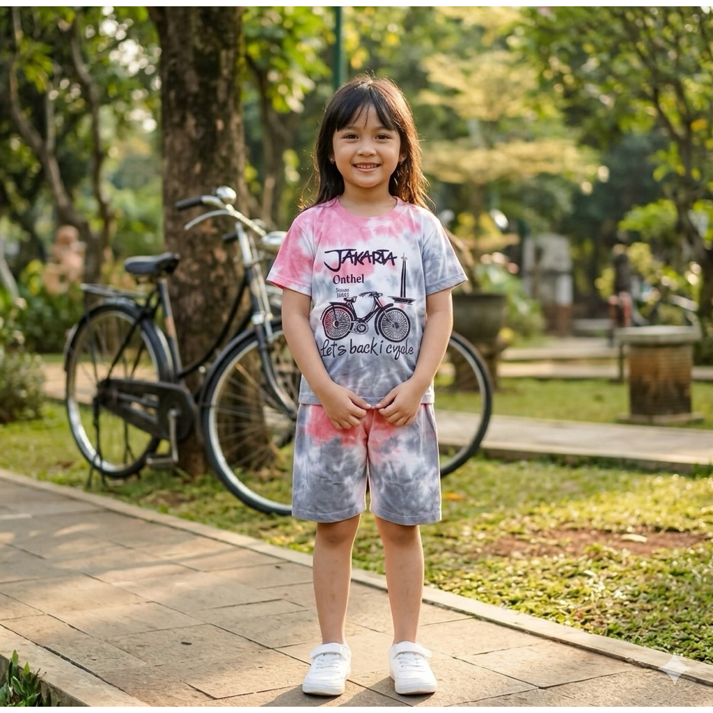 baju stelan anak Motif JKT monas