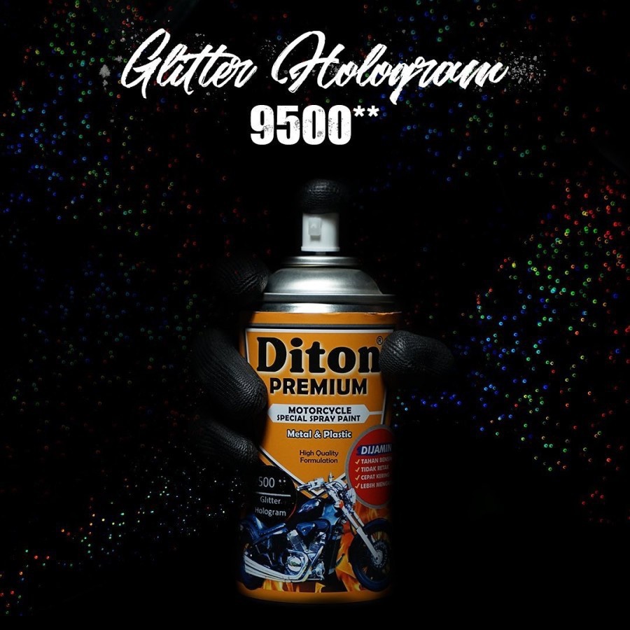 Pilox Diton Premium Kilap Diton Premium Glitter Hologram || Cat Semprot Body Motor Rangka Motor&Velg