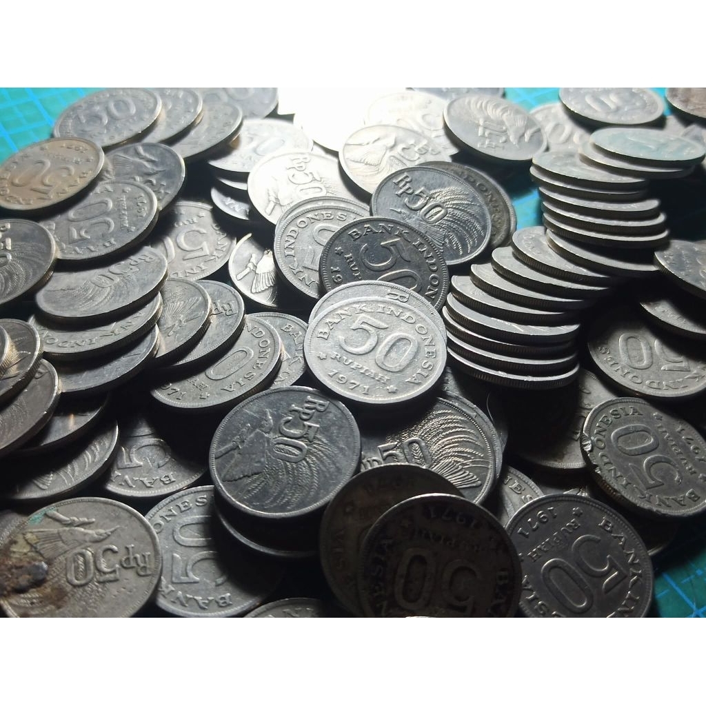 Koin Kuno 50 Rupiah Cendrawasih 1971