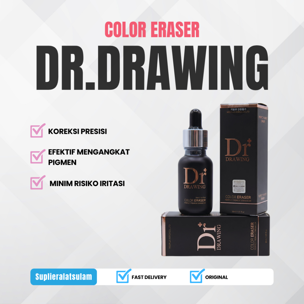 Dr. Drawing Pigment Booster / Dr Drawing Color Eraser for eyebrow / Dr Drawing Booster Penguat Sulam