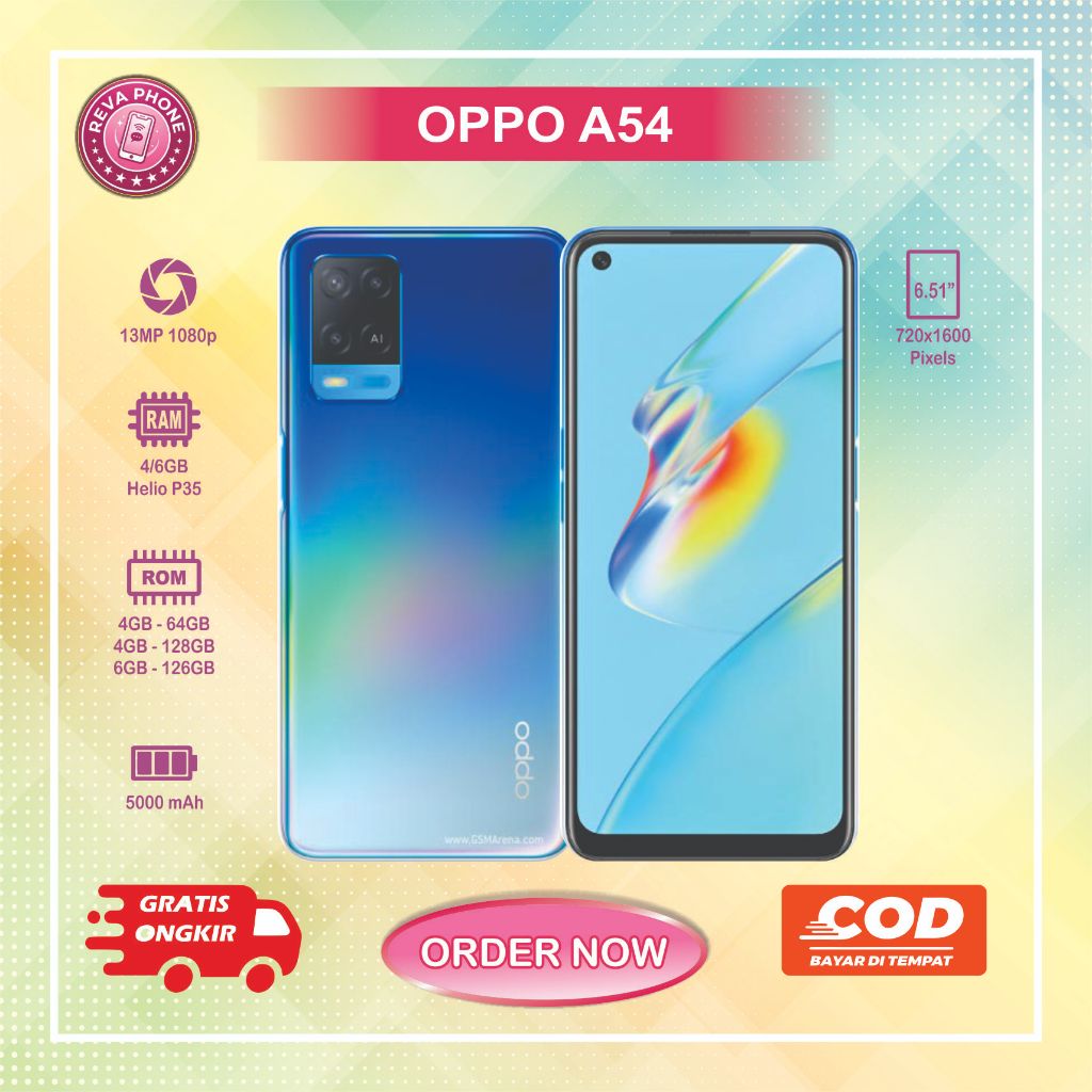 HP OPPO A54 RAM 4/64GB RAM 6/128 Normal second batangan siap pakai