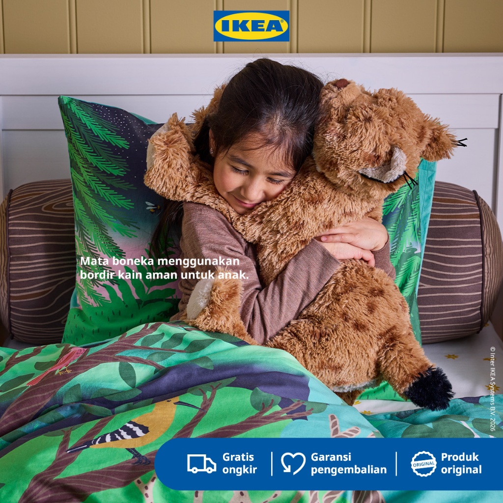 IKEA SKOGSDUVA Boneka Lynx Hewan Lucu 63 cm