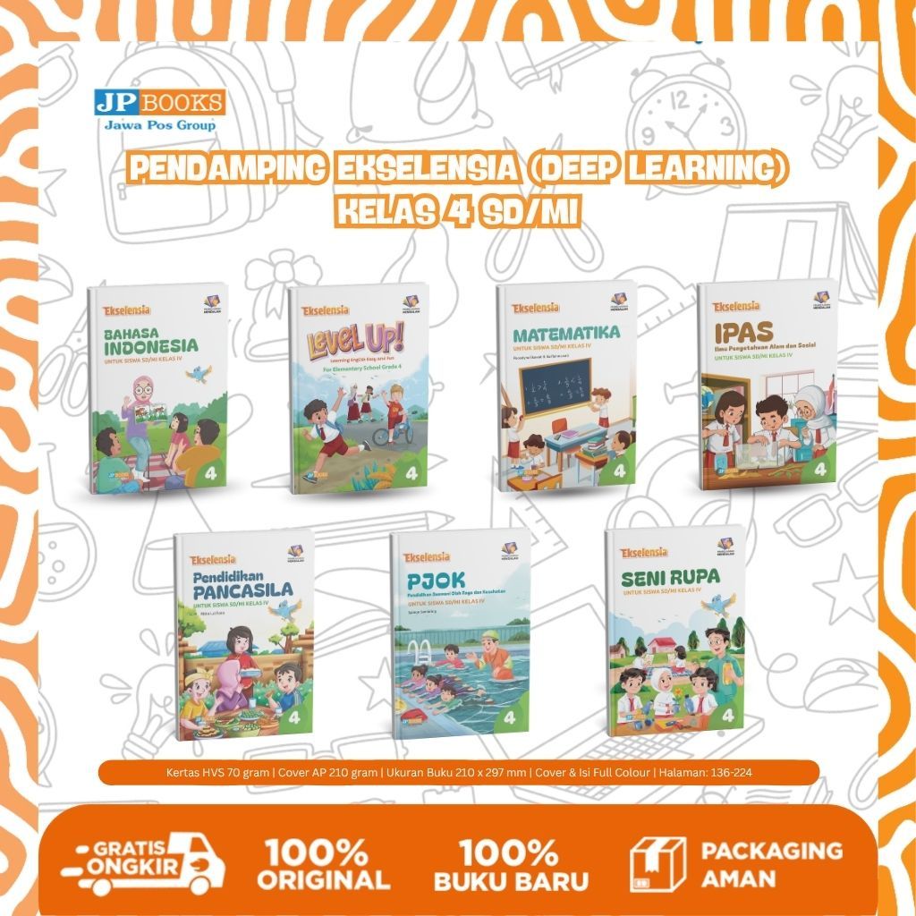 JP Books – Buku Teks Siswa Pendamping Ekselensia (Deep Learning) Sd Kelas 4