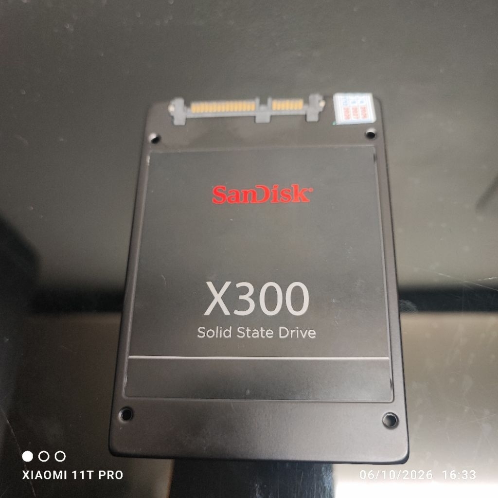 ssd sandisk x300 1tb sata 2.5" dram cache health 99% ori second
