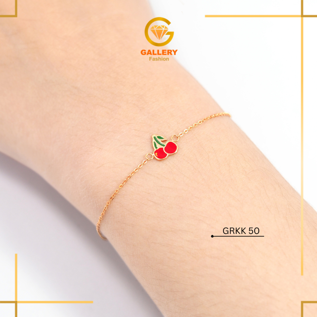 GELANG EMAS RANTAI ANAK CHERRY 8K/375 GRKK 50 - GALERI 21 OFFICIAL