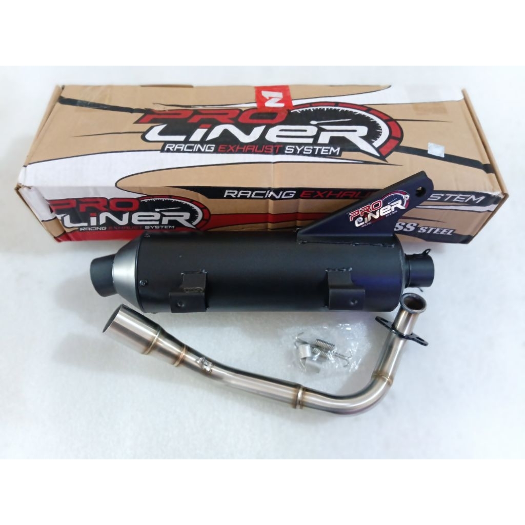 Knalpot Proliner Standar Racing Black/Hitam Beat Fi 2020 keatas Original Proliner