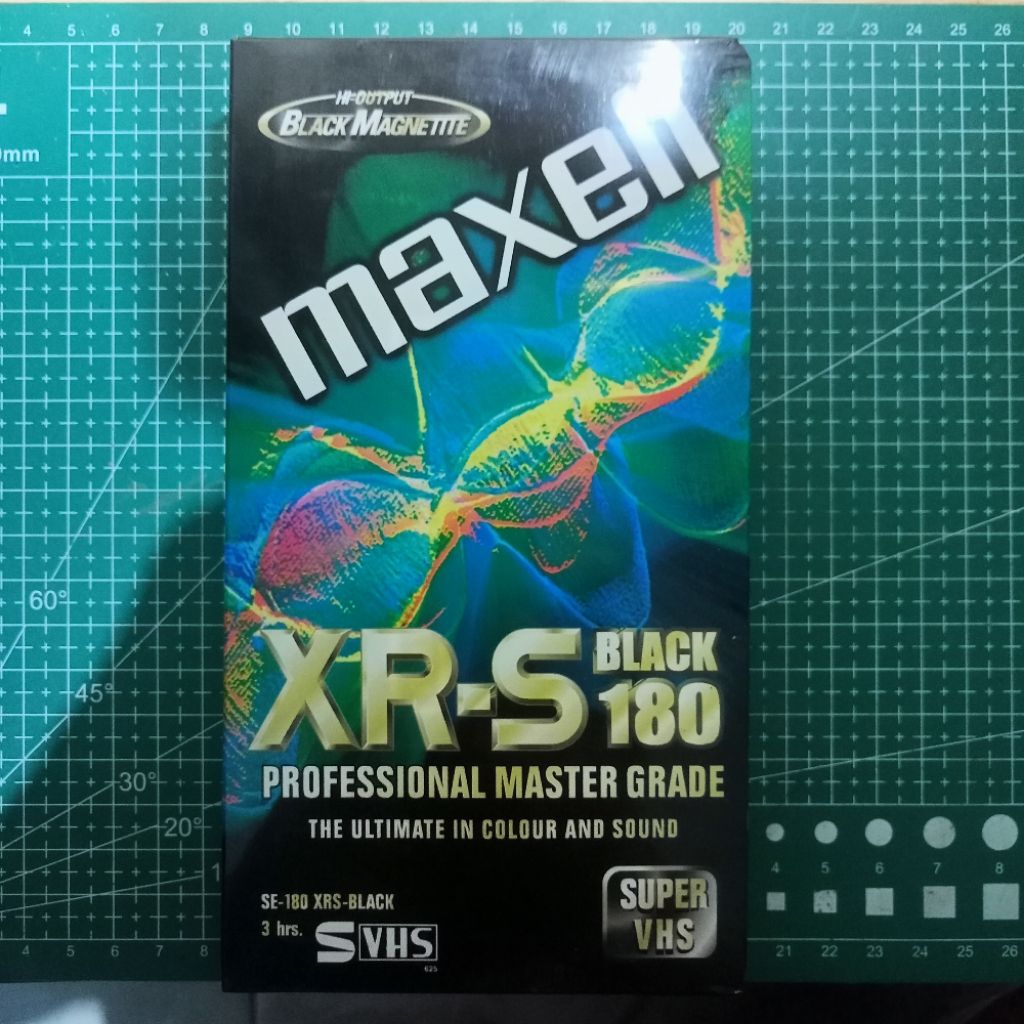 VHS Tape Maxell XR-S Black 180 (Sealed)