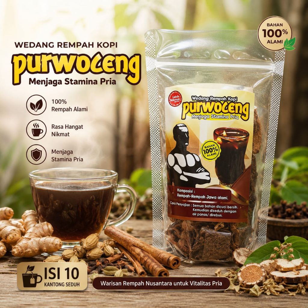 Wedang rempah kopi purwaceng wedang gula batu minuman purwaceng asli praktis Purwaceng ginseng Jawa 