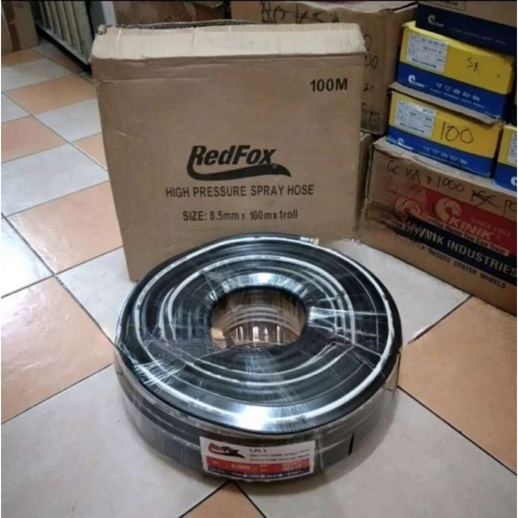 = HIGH PRESSURE SPRAY HOSE 5 PLY SELANG ANGIN KOMPRESOR 50M, 20M, 100 M REDFOX