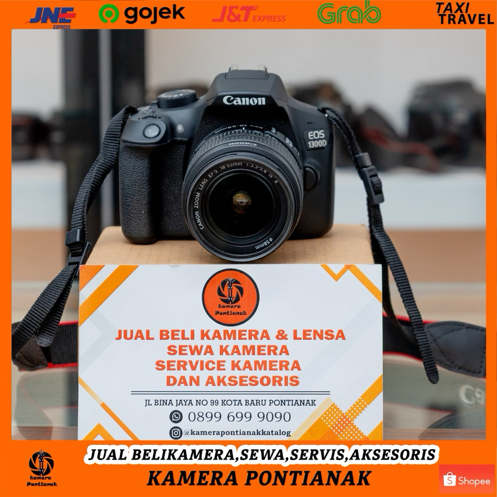 kamera canon 1300D + Lensa Kit