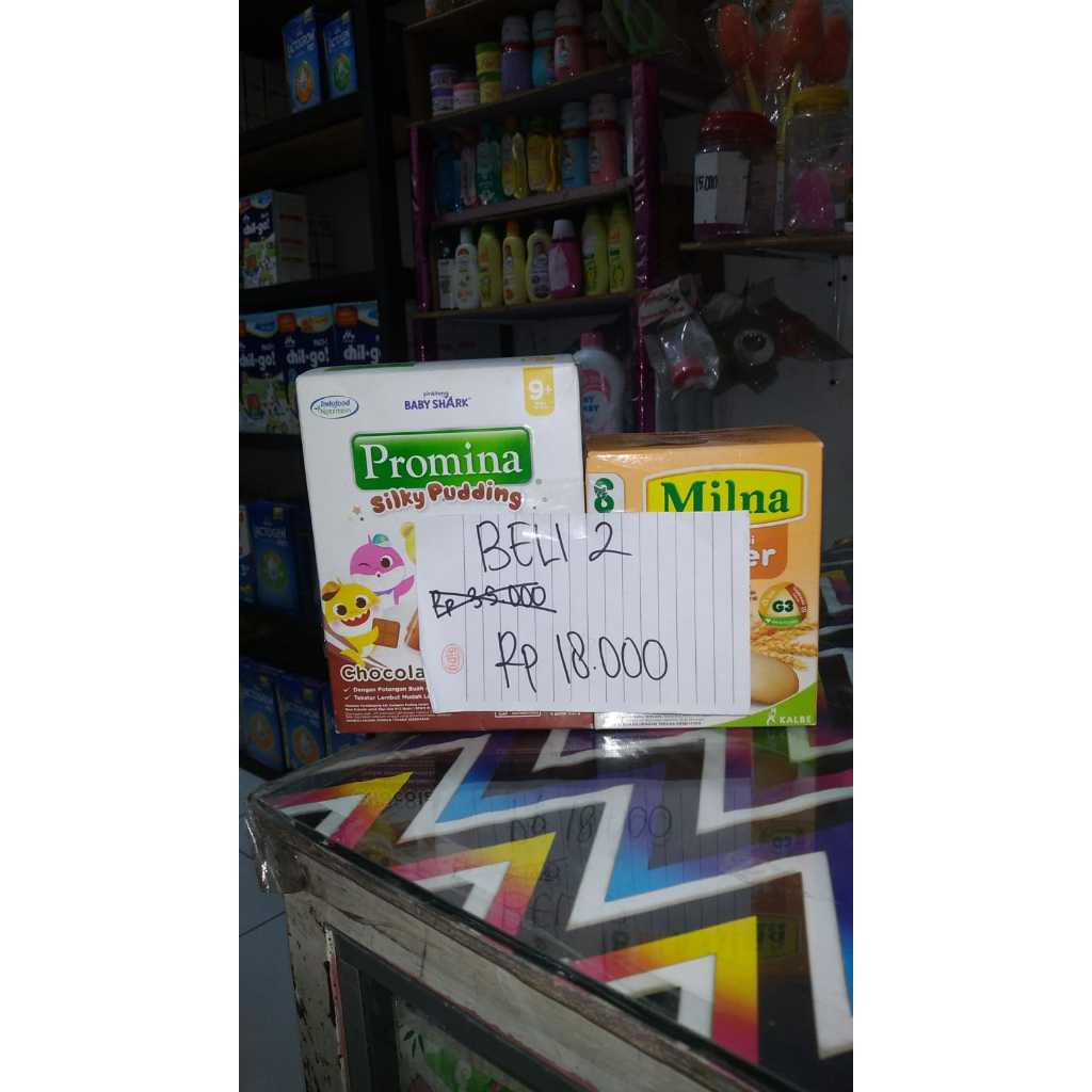 promo beli promina puding coklat free milna finger biskuit (exp 30 juli 2026)