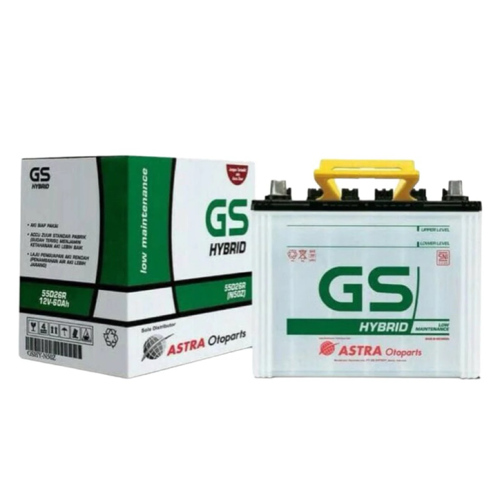 AKI GS HYBRID N50z ORIGINAL PRODUK GS ASTRA