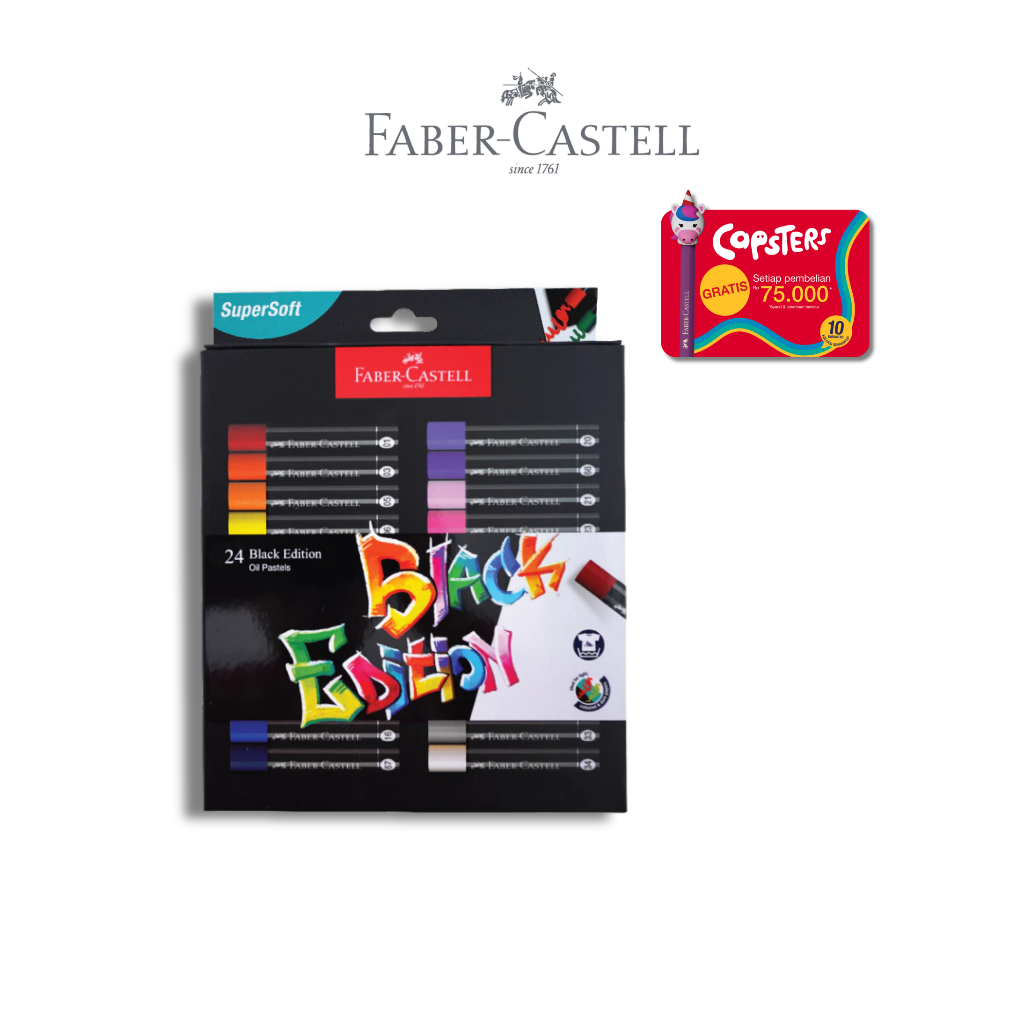 Faber-Castell Krayon Minyak Black Edition Oil Pastel Series - Gambar 4