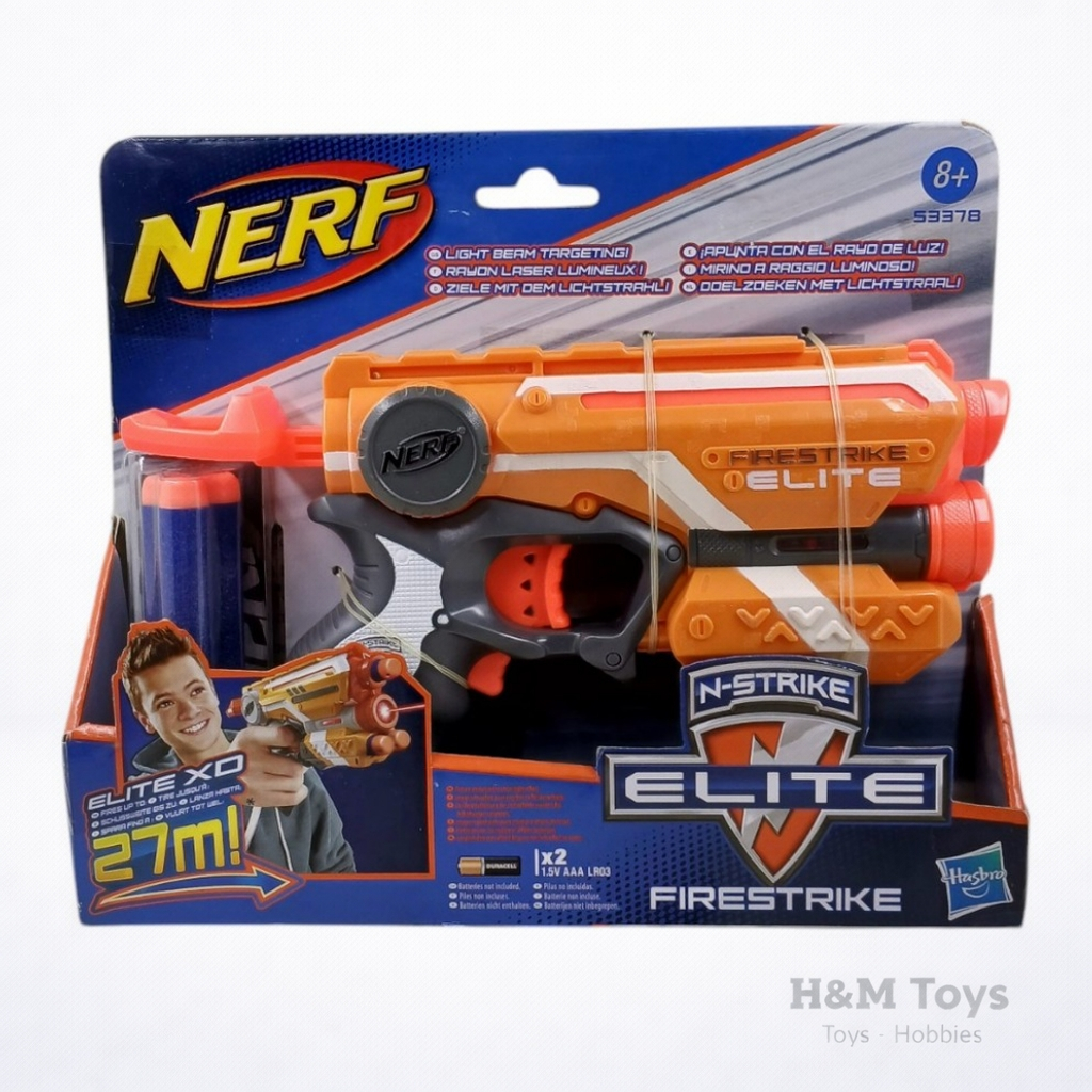 NERF FireStrike Elite 27M - Orange - Mainan Tembak Pistol Nerf