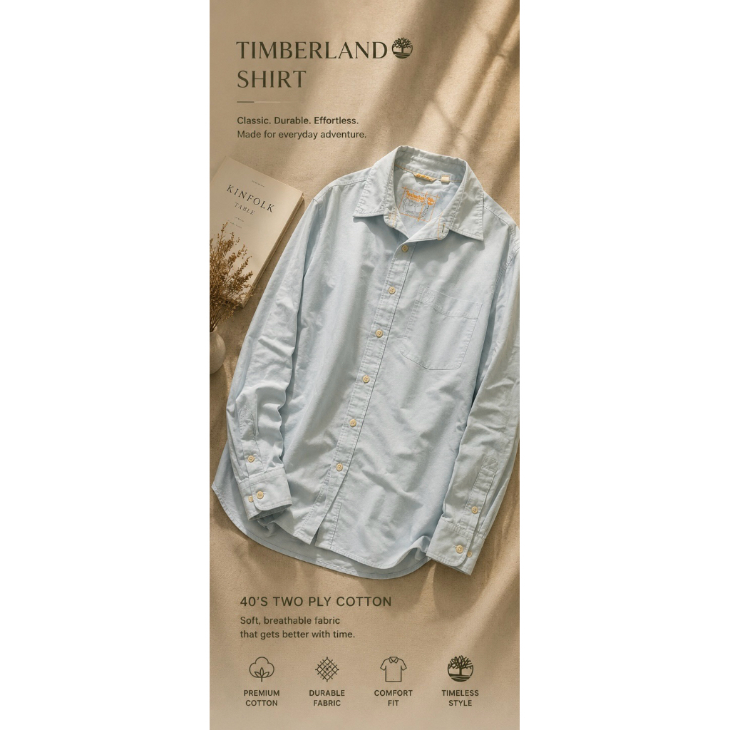 Preloved Kemeja Timberland Blue Unisex