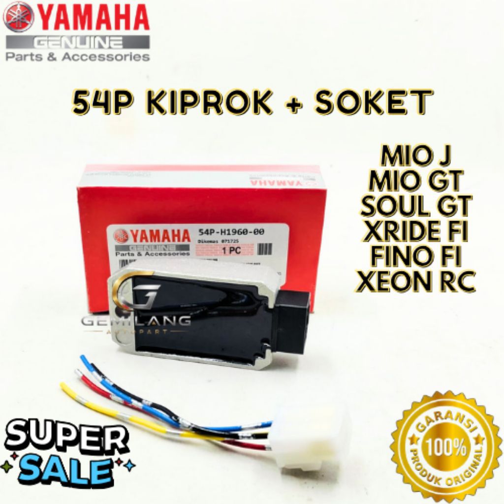 KIPROK + SOKET KODE 54P, KIPROK + SOKET MIO J, KIPROK + SOKET MIO GT, KIPROK + SOKET SOUL GT, KIPROK