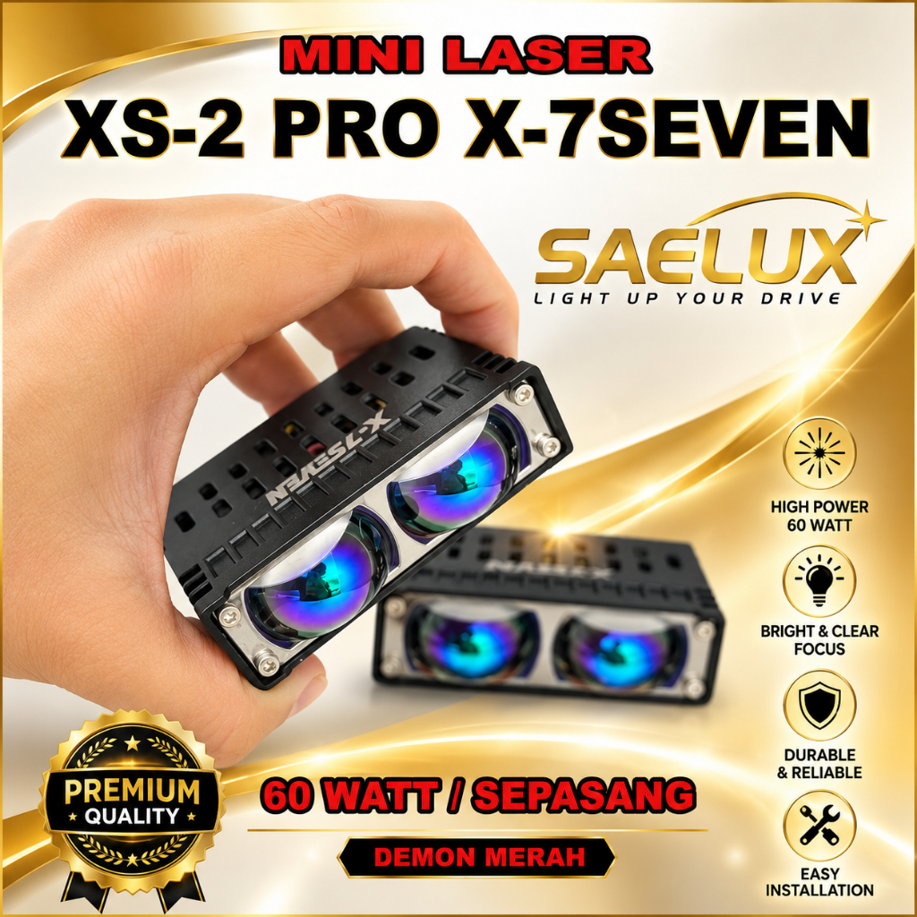 Lampu Tembak XS2 PRO X-7SEVEN 23 Mata Mini Laser 2 Warna 30 WATT Laser XS2 PRO SLIM