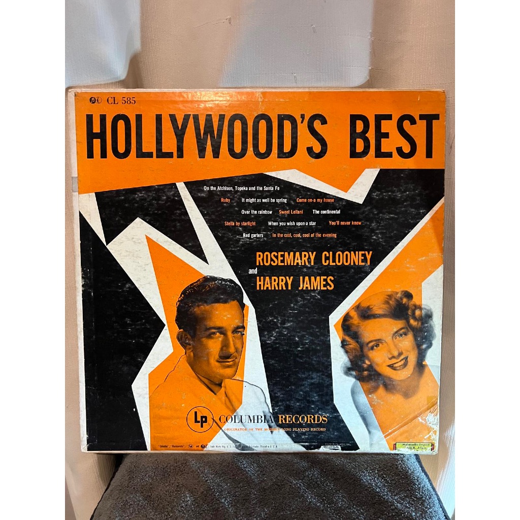 Vinyl Rosemary Clooney & Harry James with Harry James' Orchestra – Hollywood's Best / Piringan Hitam