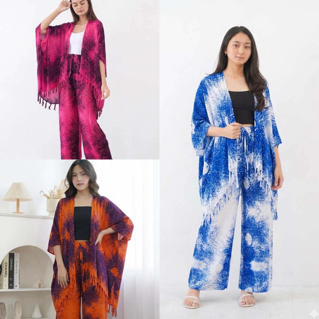 REBECCA SET AKAR Kulot Bali / One Set Outer Kulot AKAR