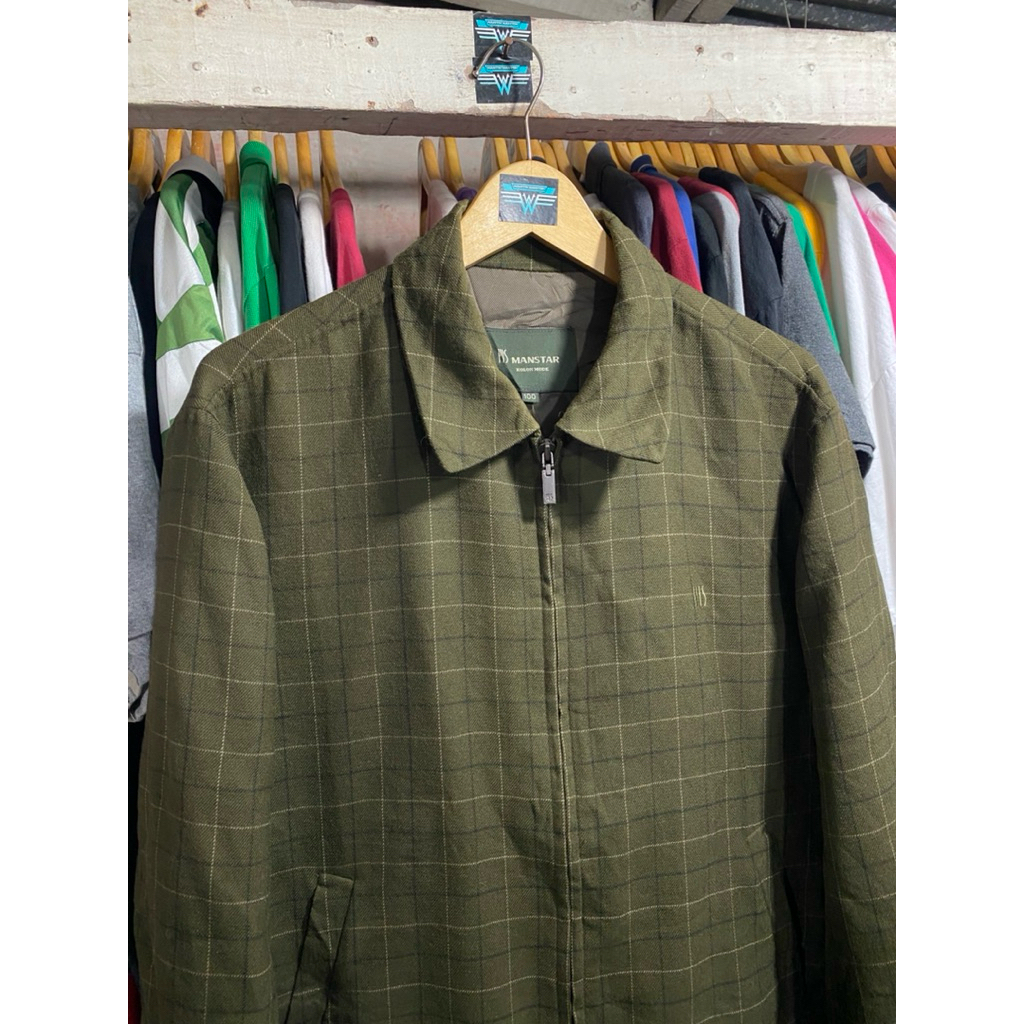 Manstar Casual Harrington Wool Jacket