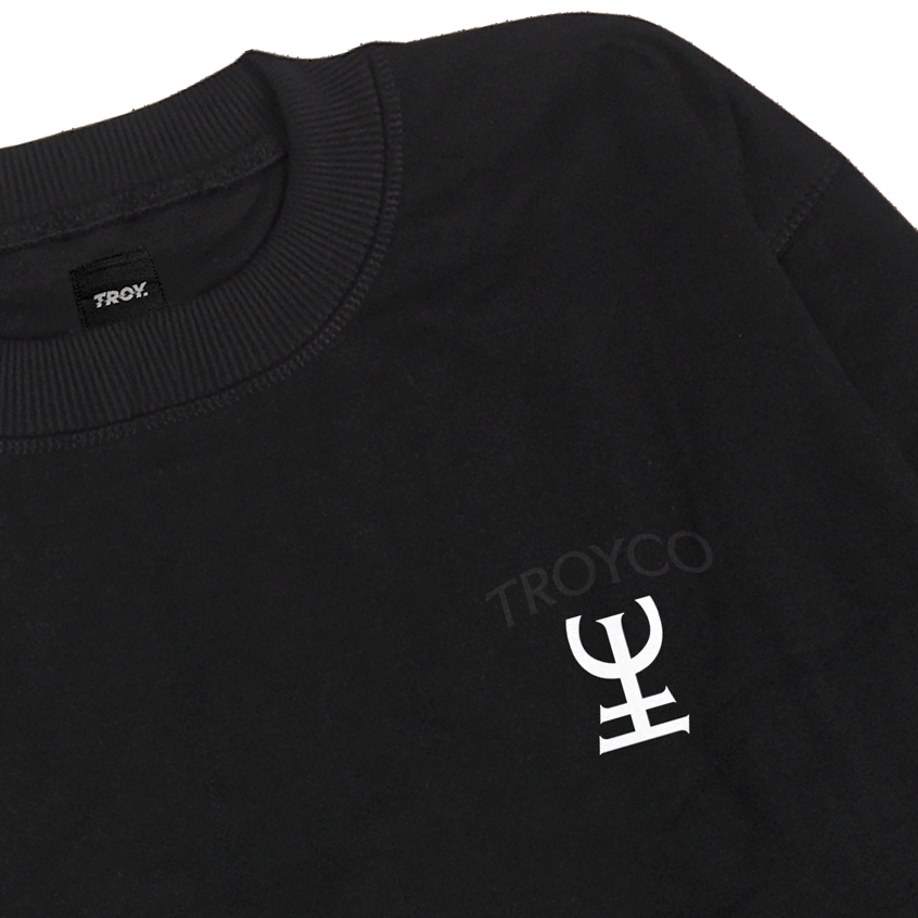 Troy Company Sweater Pria Hitam - Ancient Sweater Sweatshirt Crewneck Black SWD 3634