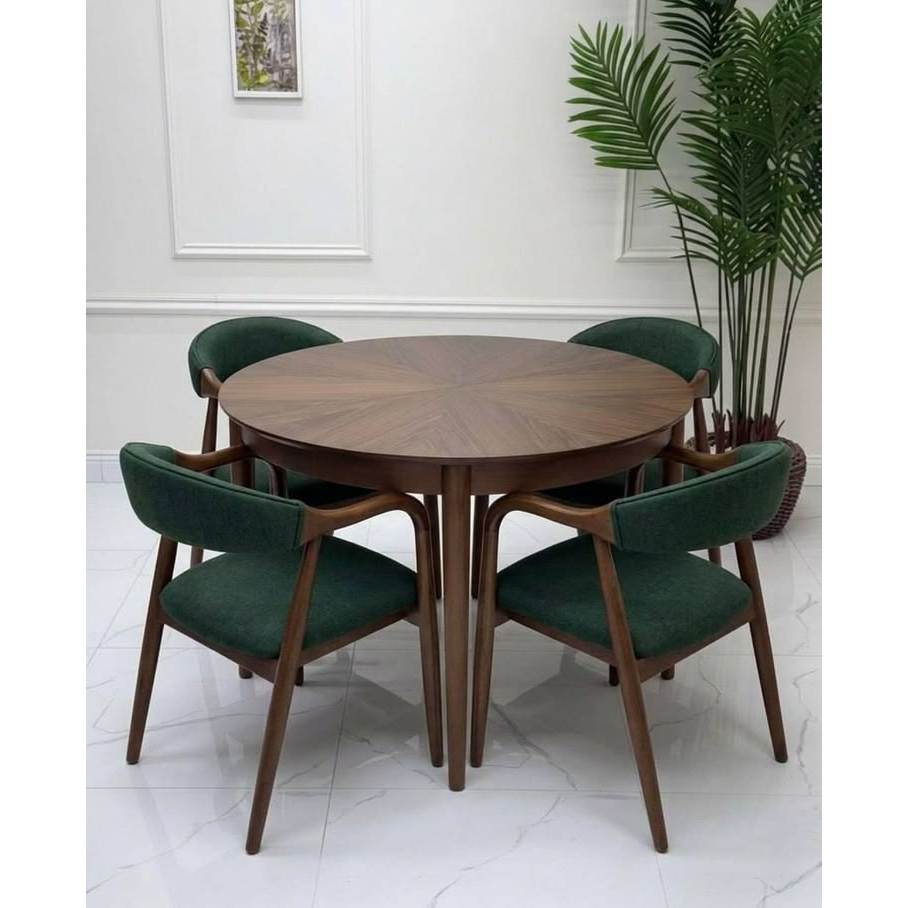 SET MEJA MAKAN MINIMALIS KAYU JATI / DINING SET KAYU JATI / DINING CHAIR / KURSI A WOODENNEST